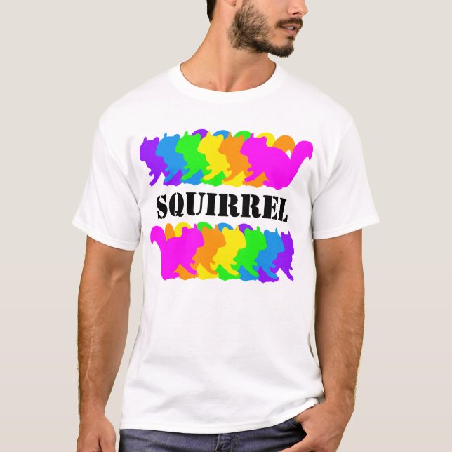 Chipmunk , squirrel , illustration　(Colorful) Tee (Framsida)
