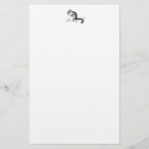 Chipmunk Stationary Brevpapper