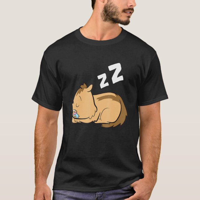Chipmunk Tired Chipmunk Pajama Chipmunk T Shirt (Framsida)