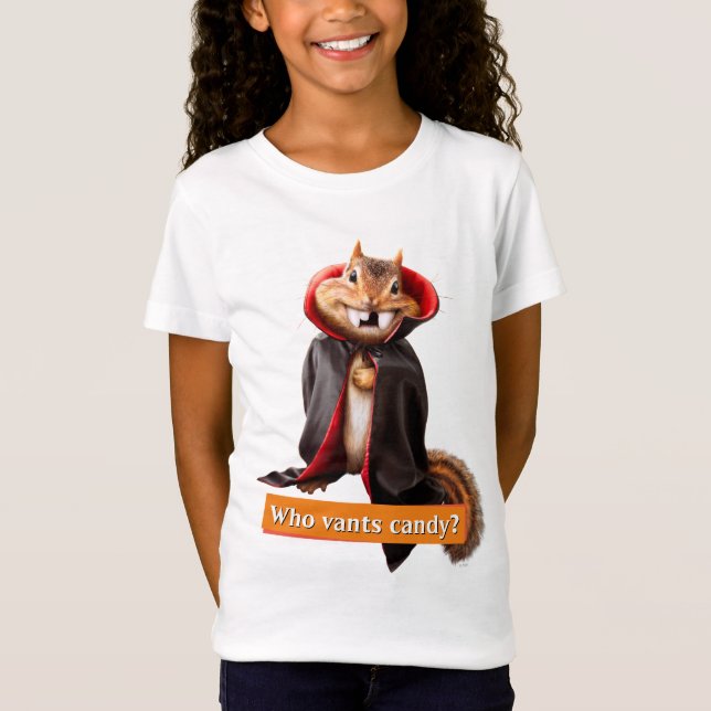 Chipmunk Vampire T Shirt (Framsida)
