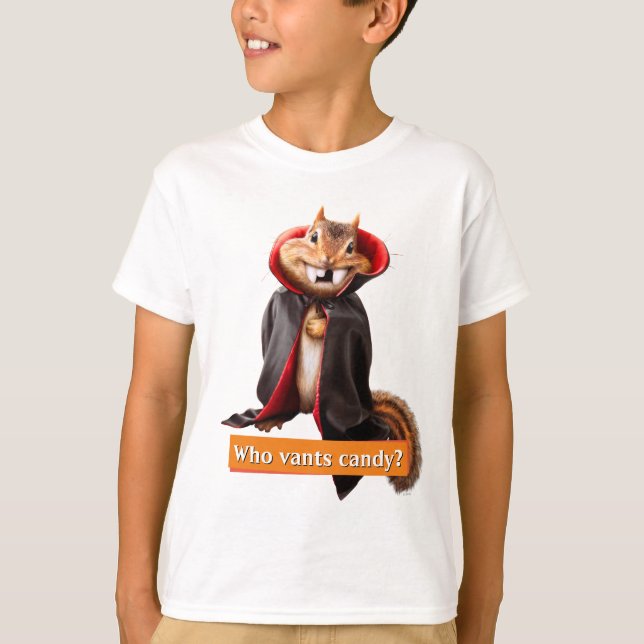 Chipmunk Vampire T Shirt (Framsida)