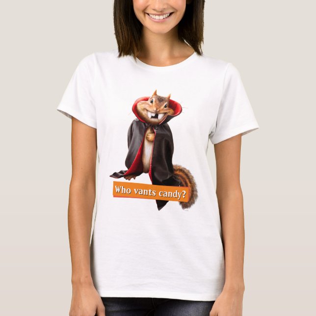 Chipmunk Vampire T Shirt (Framsida)