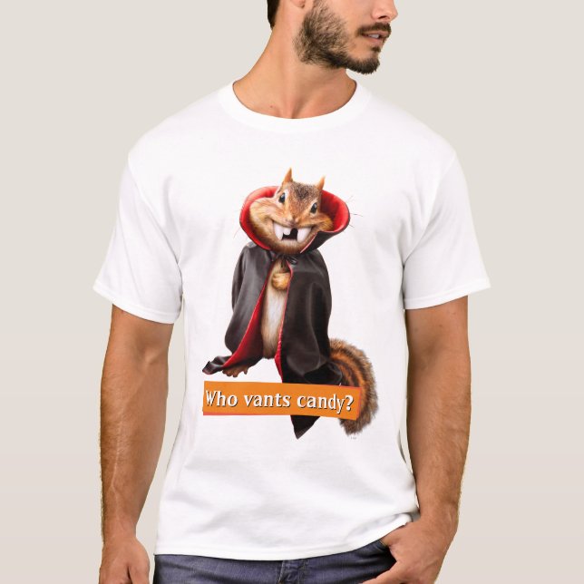 Chipmunk Vampire T Shirt (Framsida)