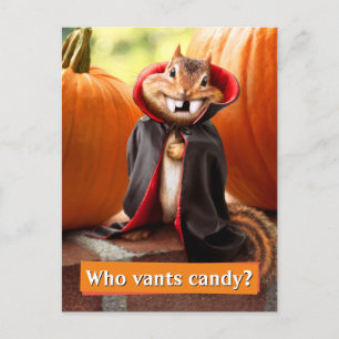 Chipmunk-vampyr Inbjudan Vykort