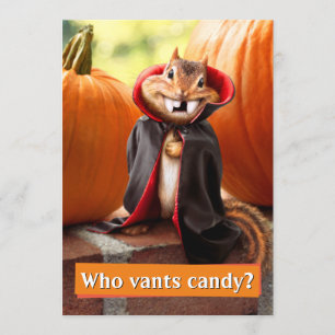 Chipmunk Vampyr Inbjudningar