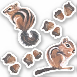 Chipmunk Vinyl Stickers Klistermärken