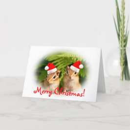 Chipmunks Card för god jul Baby Helgkort