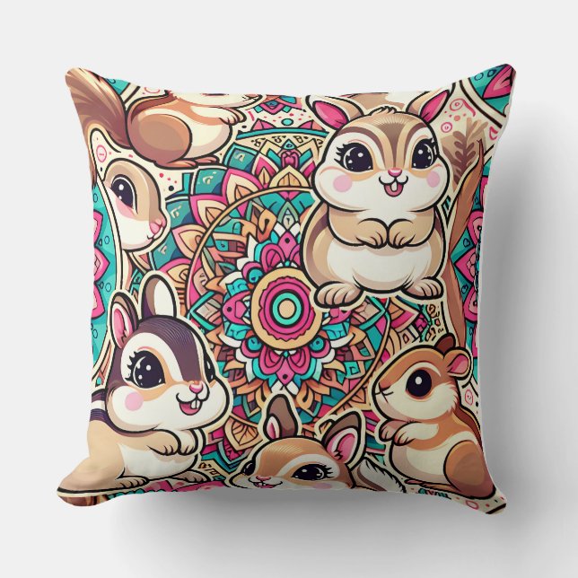 ’Chipmunks & Cottontails’ Kudde (Framsida)
