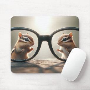 Chipmunks Peering through Big Black Glasses Musmatta