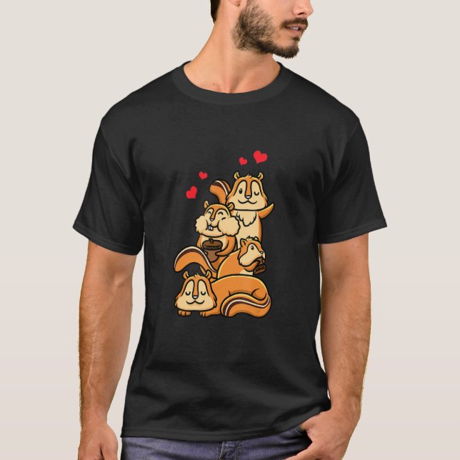 Chipmunks Rodents T Shirt (Framsida)