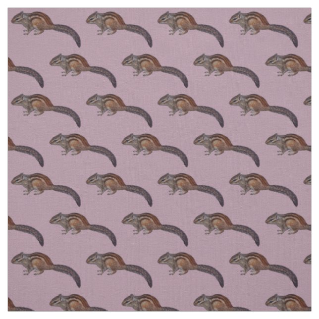 Chipmunktyg (Rosa) Tyg (Provkarta)