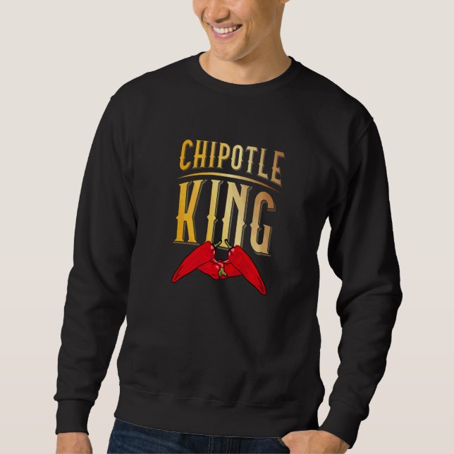 Chipotle King Kryddstark Mat Smaksättning Lång Ärmad Tröja (Framsida)