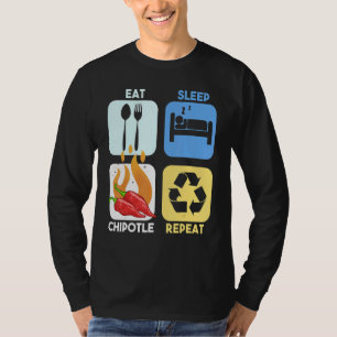 Chipotle Peppers Sauce Chili Salsa Powder Queso Fo T Shirt