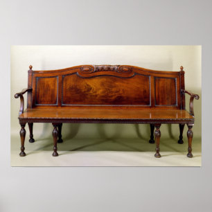 Chippendale carved hall set, c.1770 poster