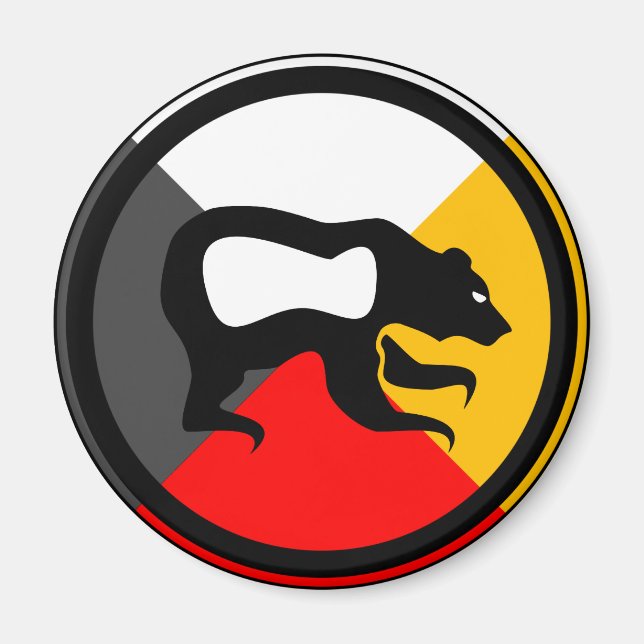 Chippewa Dodem Makwa Magnet (Framsidan)