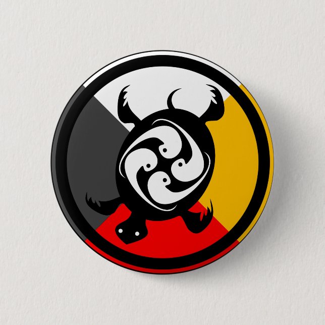 Chippewa Dodem Miskwaadesi Knapp (Framsida)