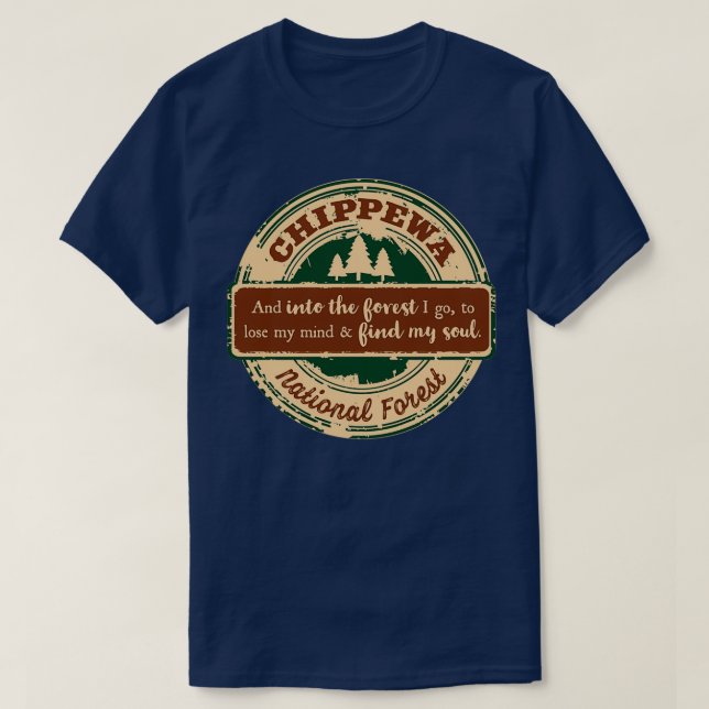 Chippewa National Forest 2 T Shirt (Design framsida)