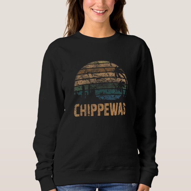 Chippewas Vintage Sunset Sliten T Shirt (Framsida)