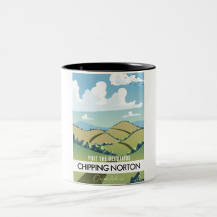 Chipping Norton Oxfordshire Två-Tonad Mugg