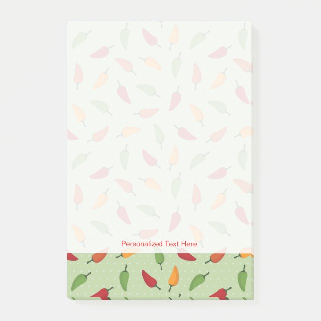 Chipppeppar mönster post-it block (Framsida)