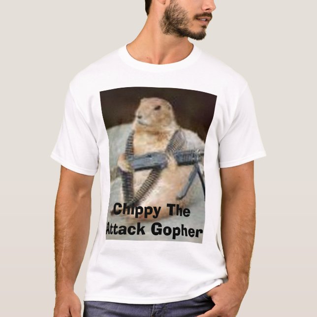 Chippy attackgopheren t-shirt (Framsida)
