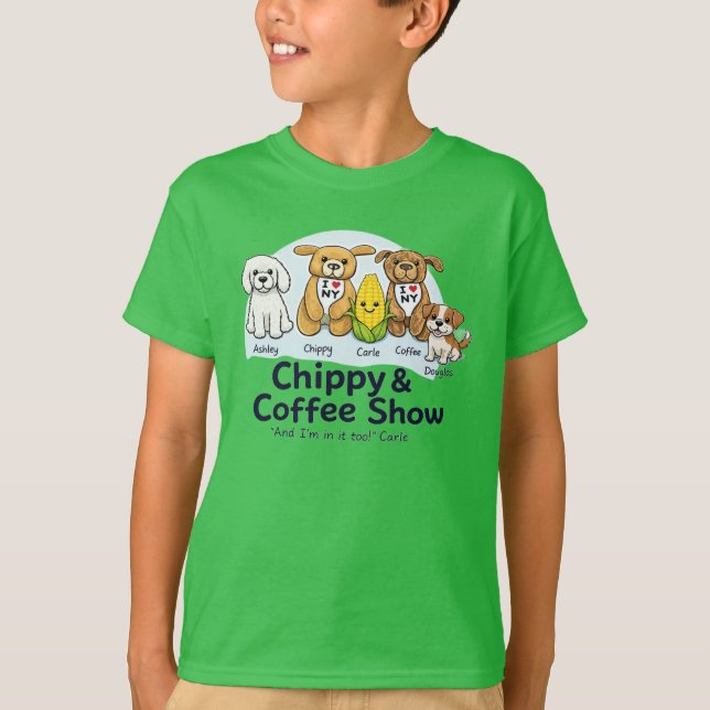 Chippy & Coffee Show T-shirt (Framsida)