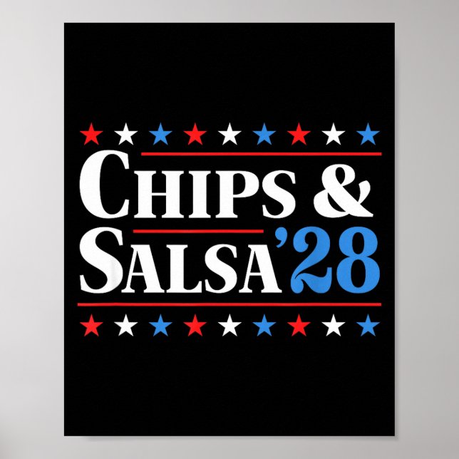 Chips And Salsa 2028 Funny Presidential Election 2 Poster (Framsidan)