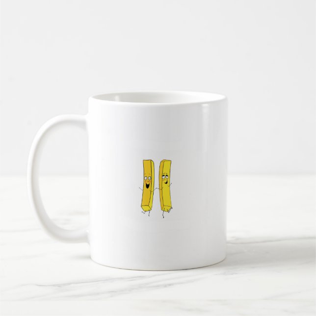Chips, pommes frites tema kaffemugg (Vänster)