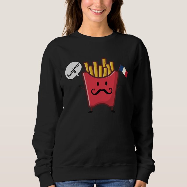 chips say bonjour t shirt (Framsida)