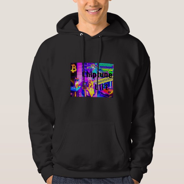 Chiptune-liv Hoodie (Framsida)
