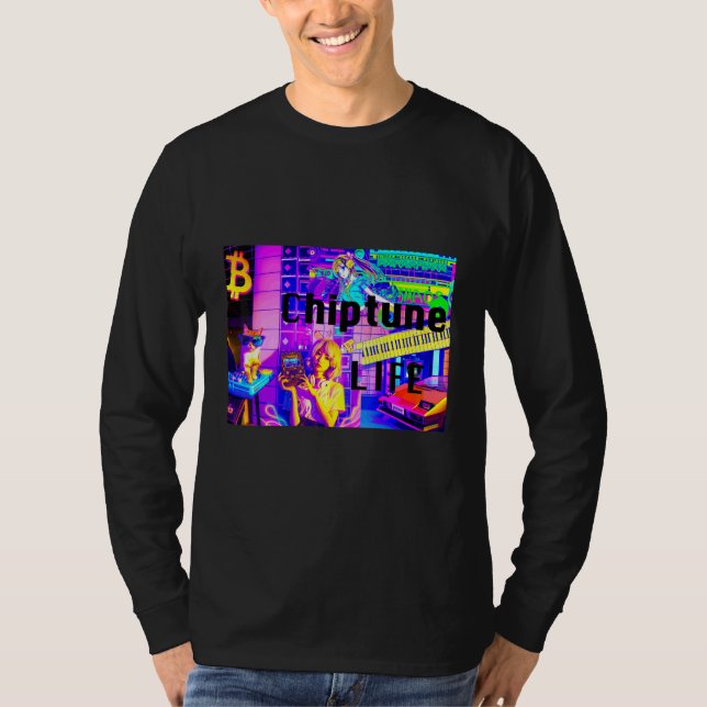 Chiptune-liv T Shirt (Framsida)