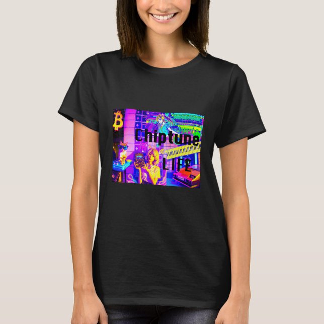 Chiptune-liv T Shirt (Framsida)
