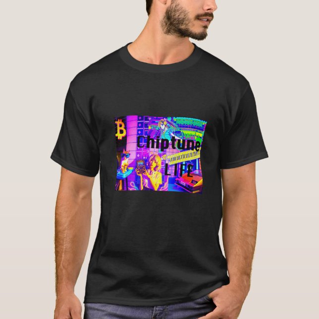 Chiptune-liv  t shirt (Framsida)
