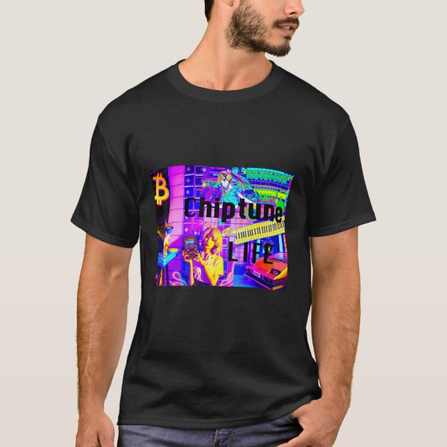 Chiptune-liv T Shirt (Framsida)