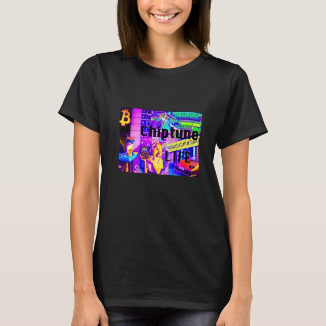 Chiptune-liv  t shirt (Framsida)