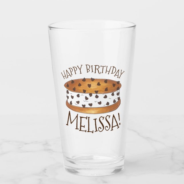 Chipwich Chocolate Chip Cookie Ice Cream Sandwich Glaskopp (Framsida)