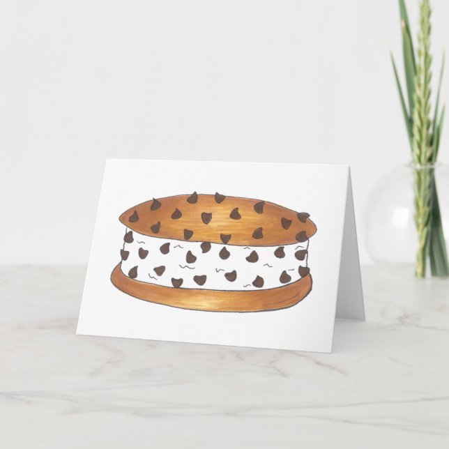 Chipwich Chocolate Chip Cookie Ice Cream Sandwich Kort (Framsida)