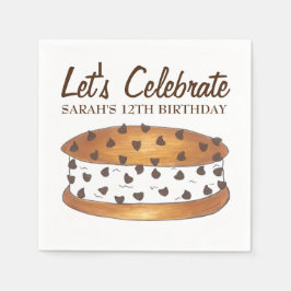 Chipwich Chocolate Chip Cookie Ice Cream Sandwich Pappersservett