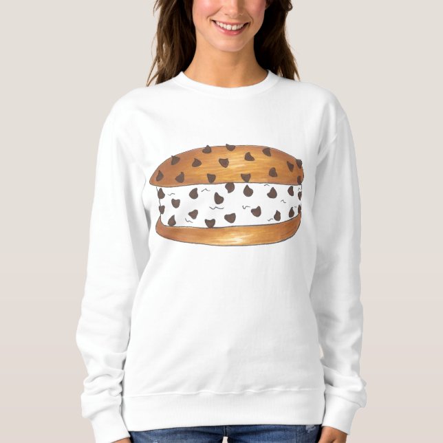 Chipwich Chocolate Chip Cookie Ice Cream Sandwich T Shirt (Framsida)