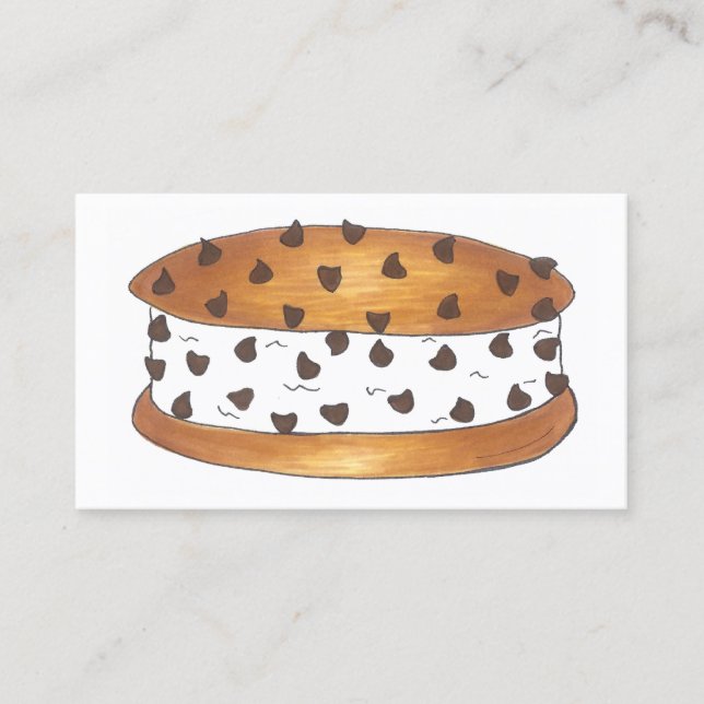 Chipwich Chocolate Chip Cookie Ice Cream Sandwich Visitkort (Framsida)