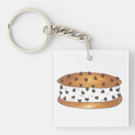 Chipwich Chocolate Ice Cream Sandwich Keychain