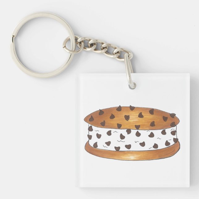 Chipwich Chocolate Ice Cream Sandwich Keychain (Framsidan)