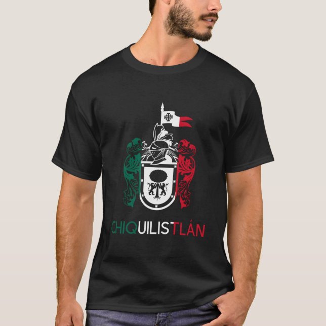Chiquilistlan Jalisco Estado De Mexico Escudo Eagl T Shirt (Framsida)