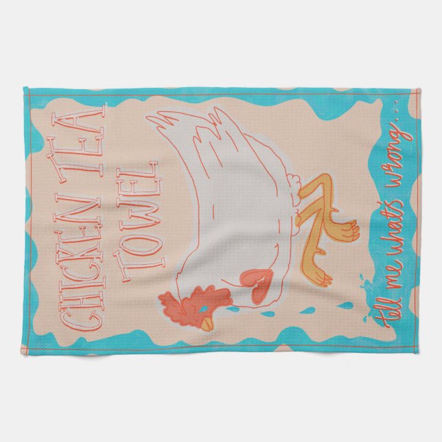 Chiquitita ABBA Chicken Tea Towel Kökshandduk (Horisontell)