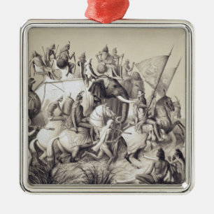 Chir Singh, Maharaja av sikhsna med kungen av Julgransprydnad Metall