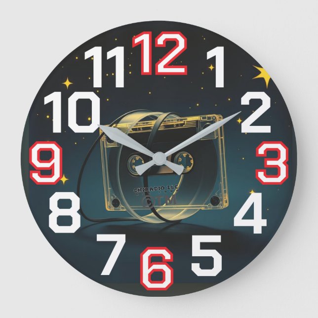 ChiRadioLLC™ Clock designed by www.djelove.com Stor Klocka (Framsida)