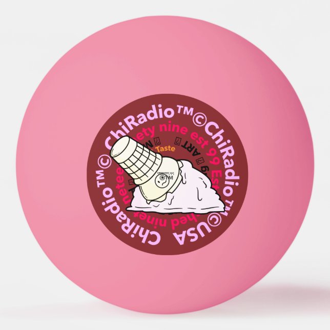 ChiRadioLLC ™ Glass Pingisboll (Framsidan)