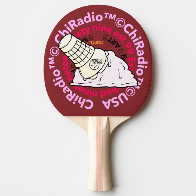 ChiRadioLLC ™ Glass Pingisracket (Framsidan)