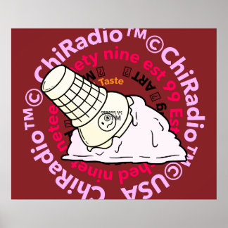 ChiRadioLLC ™ Glass Poster