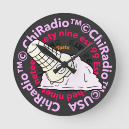 ChiradioLLC ™ TrinketTray Rund Klocka